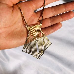 2/15$| Geometric Gold Necklace